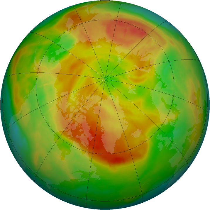Arctic ozone map for 06 May 2009
